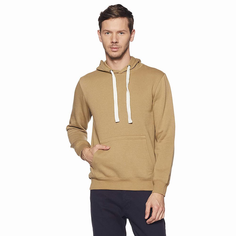 New Arrival Custom Wholesale Blank 300 Gsm Heavyweight 100% Cotton Fleece Pullover Men Hoodie In Bulk